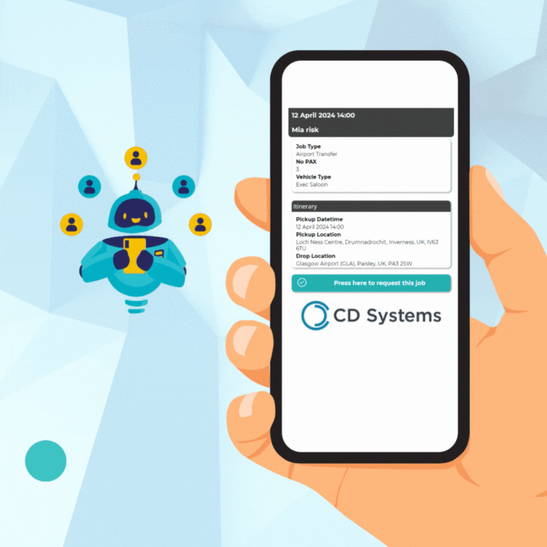 This chauffeur software system is the best. In one click, you can instantly send job offers to drivers.